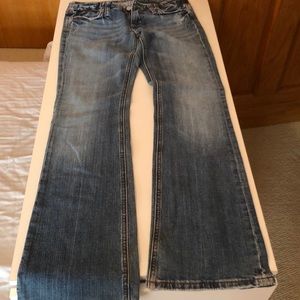 Miss Me lightly distressed flare jeans